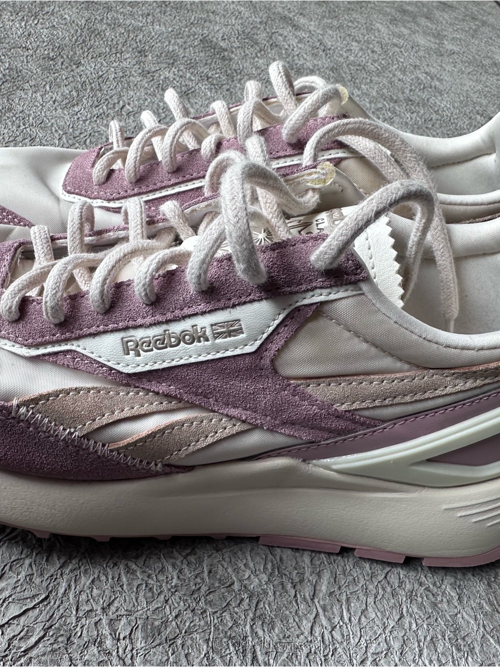 Reebok Women's Suede & Textile Sneakers - Pale Pink and Lilac